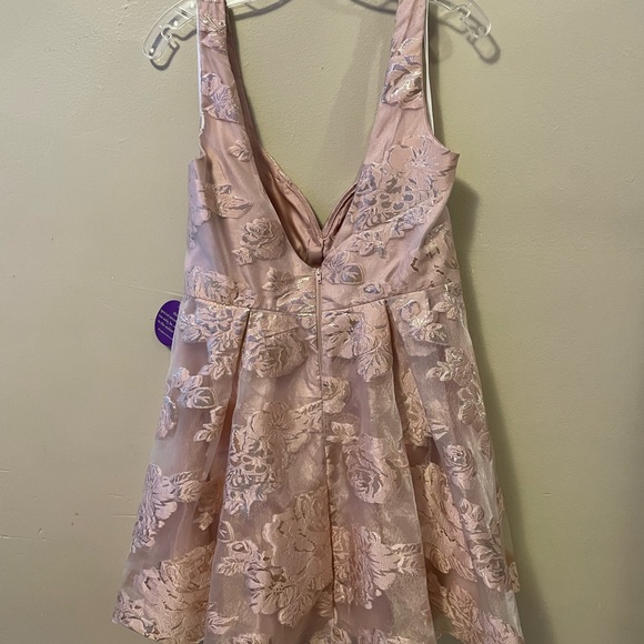 Windsor Heather Formal Floral Burnout Organza Party Dress - Picture 4 of 5
